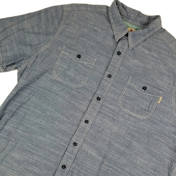 Woolrich Chambray Shirt Men's Size XXL Button Down - Picture 4 of 8